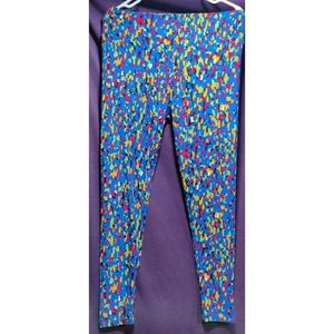 LuLaRoe Women's Leggings TC Tall & Curvy Multi Color geometric Print